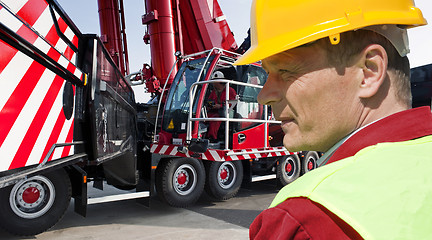 Image showing Crane driver