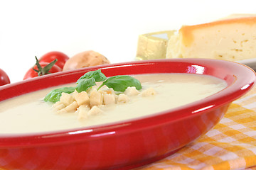 Image showing Cheese soup