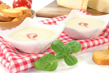 Image showing Cheese soup