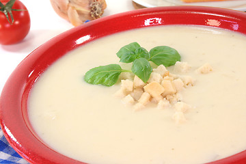 Image showing Cheese soup