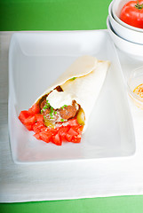 Image showing falafel wrap