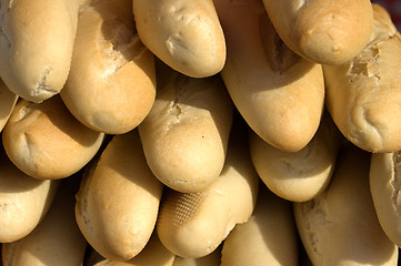 Image showing Fresh crusty white bread