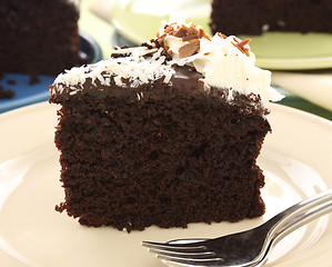 Image showing Slice Of Chocolate Cake