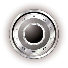 Image showing Safe dial white