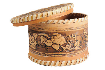 Image showing Wooden gift box