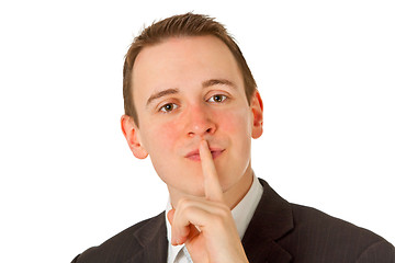 Image showing Silence businessman