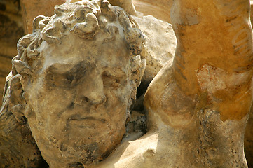 Image showing Detail of Outdoor Statue in Prague