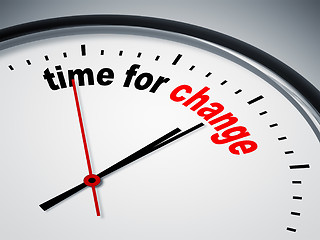 Image showing time for change