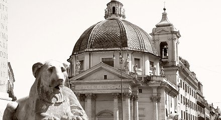 Image showing Piazza del Popolo in Rome Italy