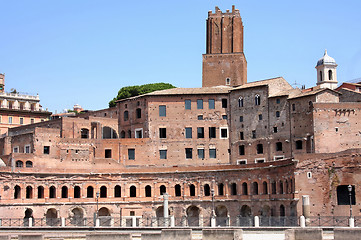 Image showing Trajan Market (Mercati Traianei) in Rome, Italy 