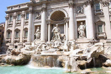 Image showing The Trevi Fountain in Rome, Italy