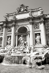 Image showing The Trevi Fountain in Rome, Italy