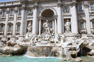 Image showing The Trevi Fountain in Rome, Italy