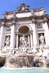 Image showing The Trevi Fountain in Rome, Italy