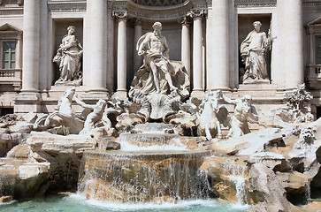 Image showing The Trevi Fountain in Rome, Italy