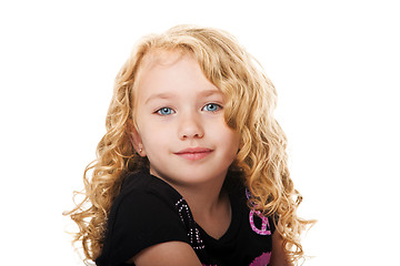 Image showing Beautiful face of a young girl