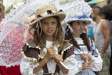 Image showing Portrait of a young girl well dressed