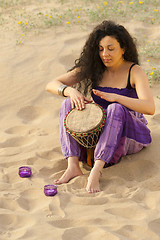 Image showing Djembe player