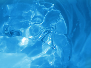 Image showing blue ice and water