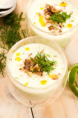 Image showing Tarator - traditional bulgarian cold summer soup