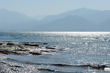 Image showing Sea shore in the early morning