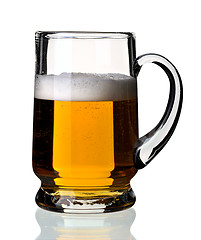 Image showing Glass of beer, isolated.