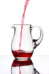 Image showing Glass pitcher, isolated.