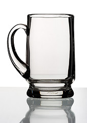 Image showing Glass mug for beer, isolated