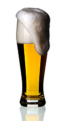 Image showing Glass of beer, isolated.