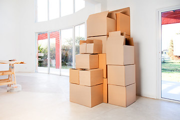 Image showing Moving Boxes