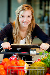 Image showing Woman with Fresh Produce