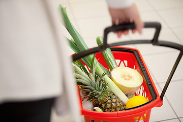 Image showing Supermarket Basket Detail