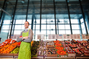 Image showing Grocery Store Owner Portrait