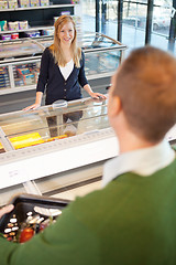 Image showing Grocery Store Flirt