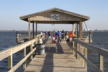 Image showing view along the pier