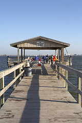 Image showing view along the pier