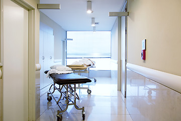 Image showing Hospital Interior Hallway