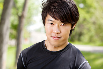 Image showing Portrait of a young man smiling