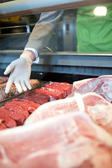 Image showing Fresh meat Counter