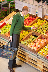 Image showing Man Buying Fruit