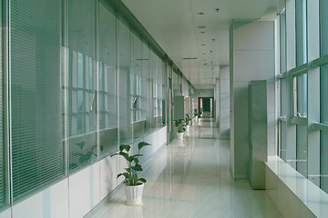 Image showing Office building hallway