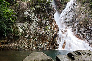 Image showing Mountain waterfall