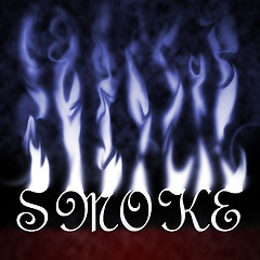 Image showing Smoke Text