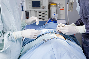 Image showing Closeup of a surgery