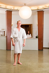 Image showing Man standing in Spa