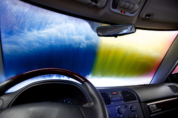 Image showing Car Wash Abstract