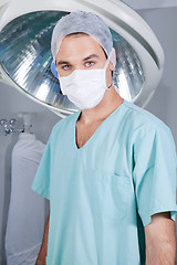 Image showing Confident doctor looking at camera