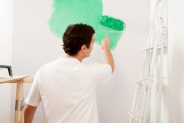 Image showing Faceless Painter