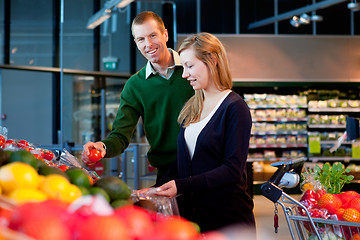 Image showing Supermarket Couple