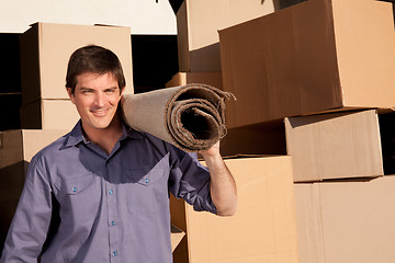 Image showing Moving man